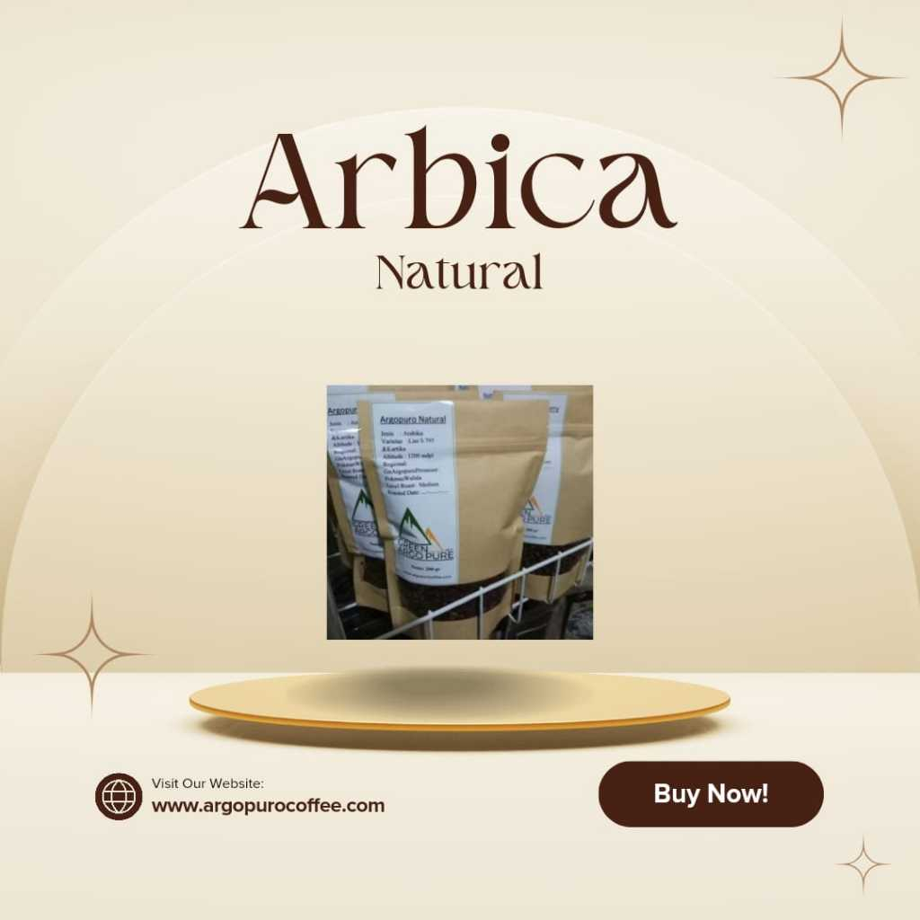 

Kopi Argopuro Arabica Natural (Roasted Beans 200gr)