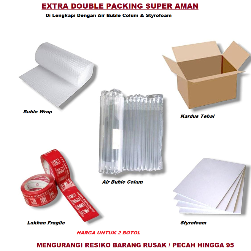 

[ Extra Packaging ] Extra Packaging Double Packing Super Aman Dilengkapi Air Buble Column & Styrofoam , Mengurangi Resiko Barang Russak / Pecah Hingga 95 %