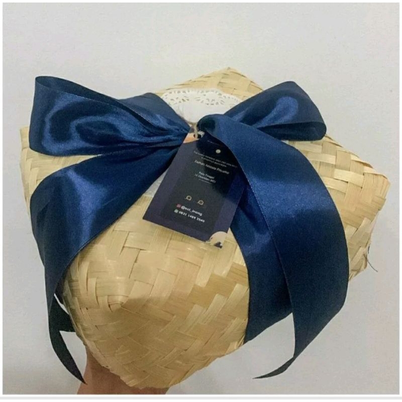 Besek Bambu 25x25 | Besek Jumbo untuk Nasi dan Hampers