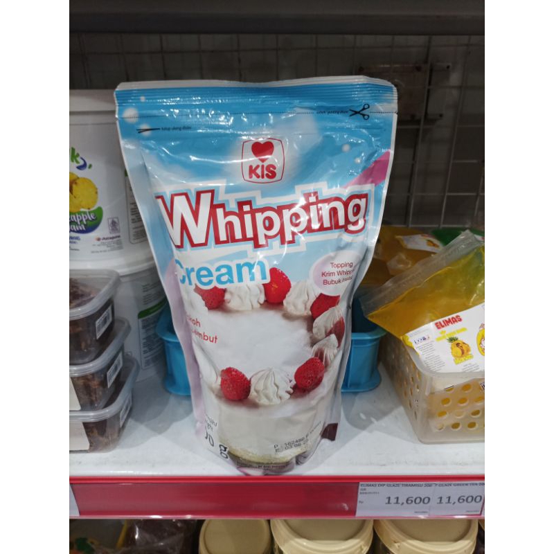 

KIS Whipping Cream Bubuk Krim Dekorasi Kue Cake 900 Gram