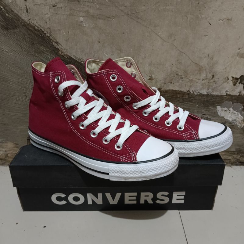 Sneakers converse ct hi maroon M9613C original resmi