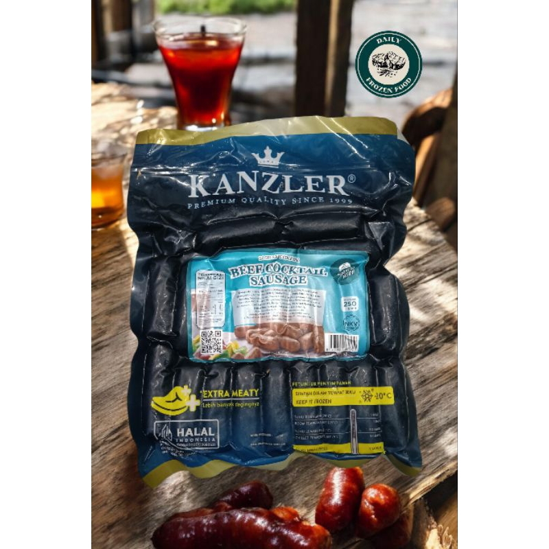 

Kanzler Sosis Sapi Cocktail 250gr /Sosis Kanzler /Sosis Cocktail /Kanzler Sosis /Sosis sapi