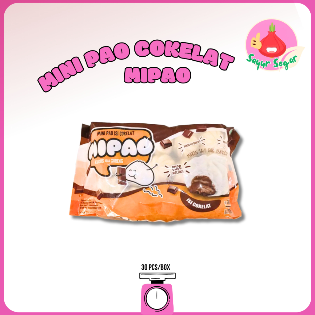 

Sayur Segar - Mipao Bakpau Mini isi coklat (30pcs satu pack)