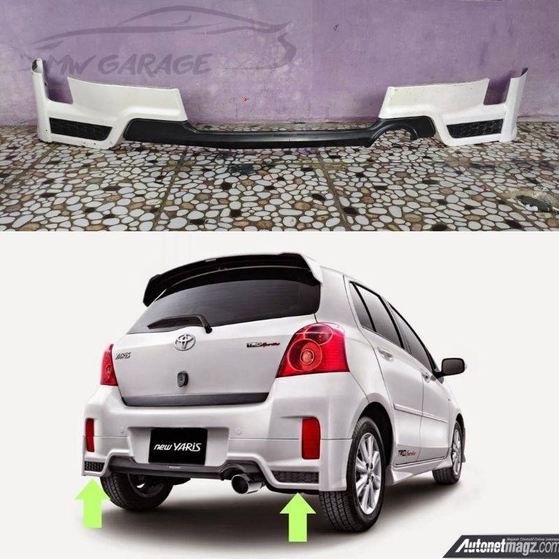 Bodykit belakang Yaris TRD 2012 2013 Original