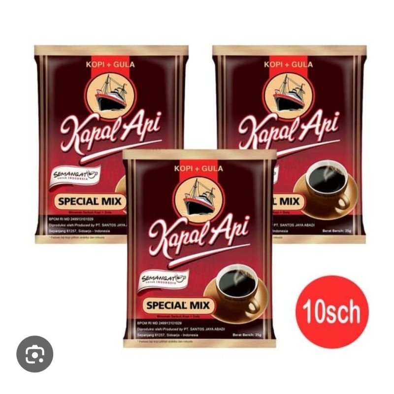 

Kopi Kapal Api special mix renteng 10 biji