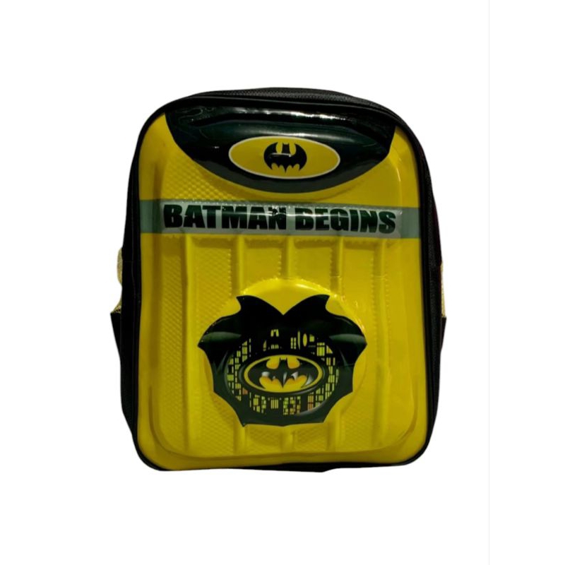 tas ransel anak sekolah Batman kuning 3D LED