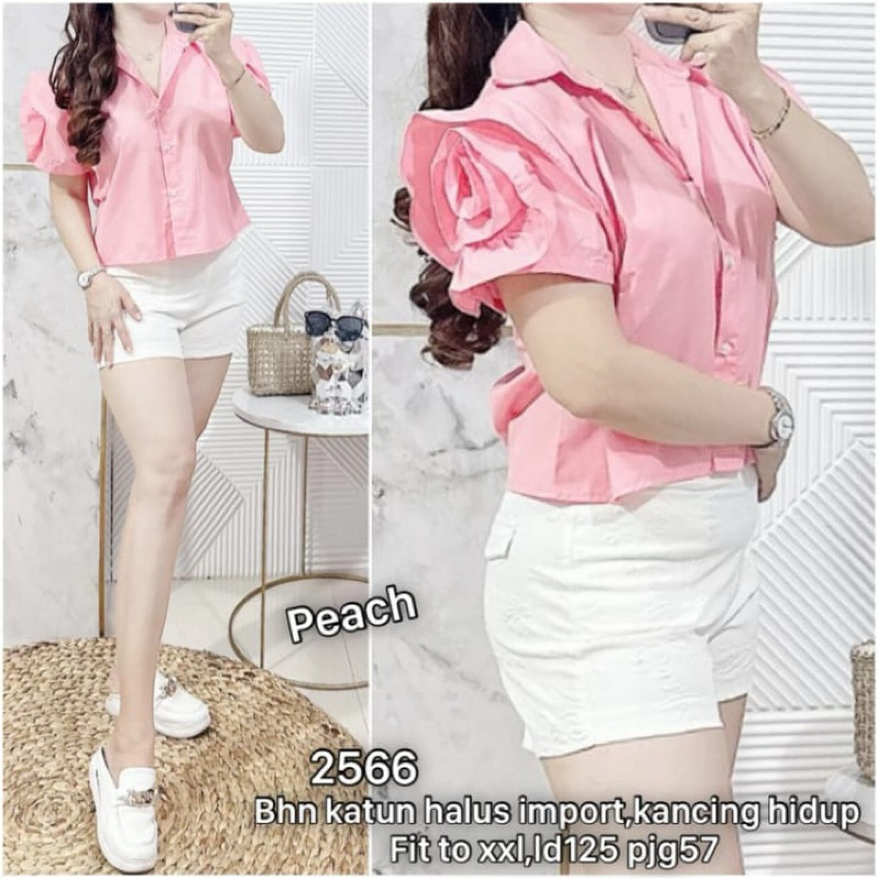CNY EDITION 2566 KEMEJA TANGAN BUNGA JUMBO IMPORT, KEMEJA WANITA JUMBO , KEMEJA JUMBO IMPORT , KEMEJ