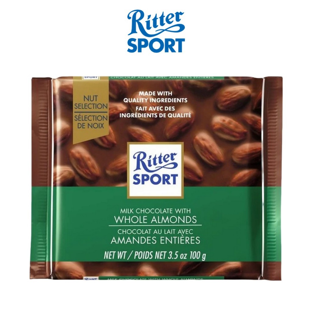 

Ritter Sport Whole Almonds 100gr Chocolate Original coklat