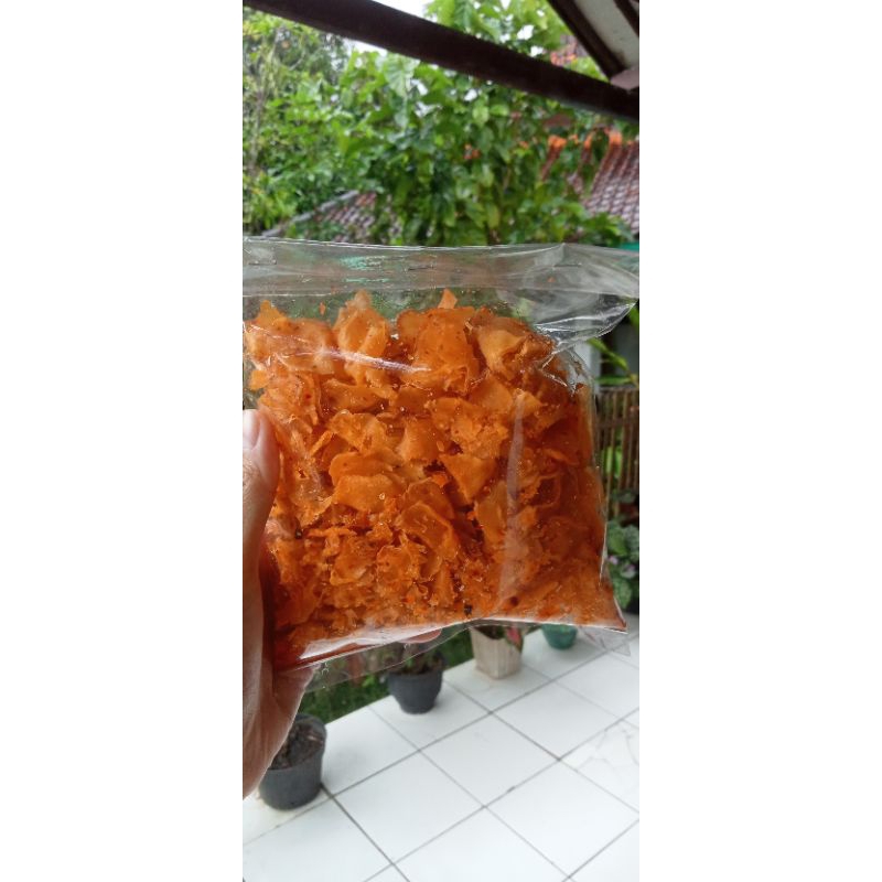 

cemilan pedas keripik SINGKONG KRIWIL/KRIPSET/LADO BUNGBULANG 200g