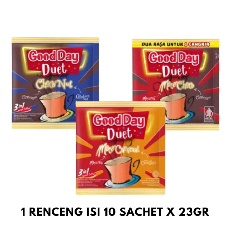 

Kopi Good Day Duet 1 Renceng Isi 10 Sachet x 23gr