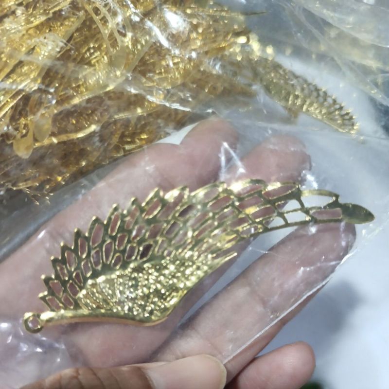 Grosir lempengan sayap kecil pack besar +- 350 gram lempeng emas bahan aksesoris seserahan mahar