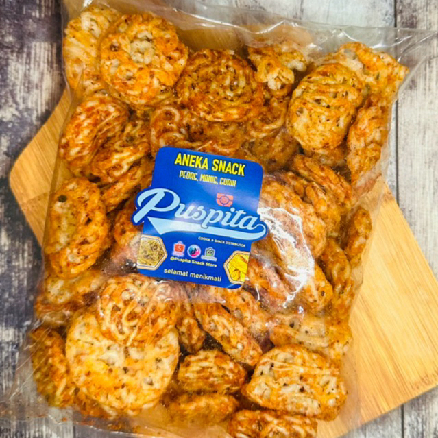 

Kerupuk Rafael Pedas Gurih 1 kg