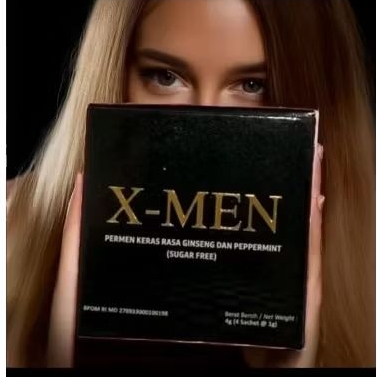 XMEN PERMEN STAMINA PRIA 1 BOX ISI 4 PCS, ORIGINAL XMEN, XMEN CANDY, CANDI XMEN, PERMEN XMEN ORIGINA