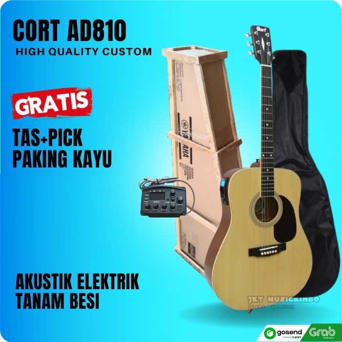 Gitar Akustik elektrik Cort AD810 OP Guitar Akustik Elektrik Belcat 7545r High Quality