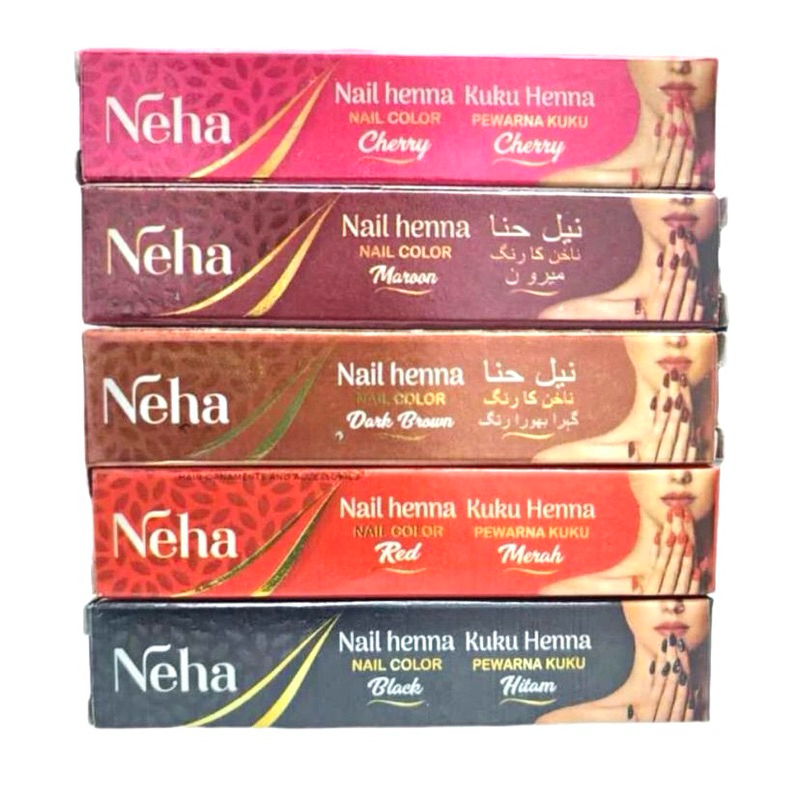 [Bpom] Henna Kuku Neha / Pewarna Kuku Halal / Pacar Kuku Sah Untuk Sholat | Neha Nail Color | Henna 