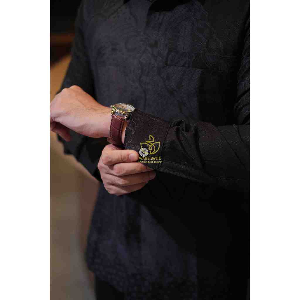 WAHS BATIK - Taraka Doby Kemeja Batik Pria bahan Doby Premium Elegan Berlapis Furing
