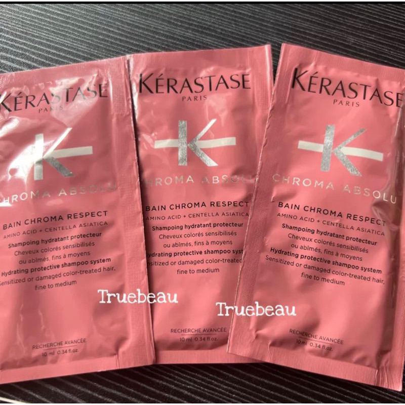 Bain Chroma Respect Kerastase Sachet 10ml rambut diwarnai KERASTASE