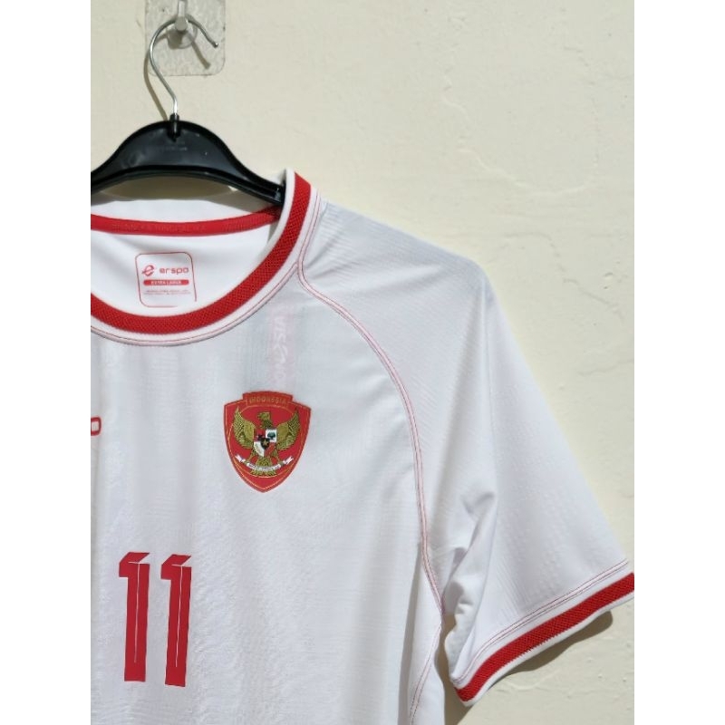 Jersey Timnas Indonesia - erspo replica version - original nameset oratmangoen 11