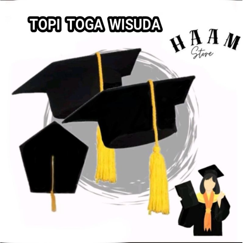 [GROSIR]Topi Toga Topi Wisuda Topi Toga Wisuda Topi Toga Sarjana Topi Toga Bahan Matador Perlengkapa