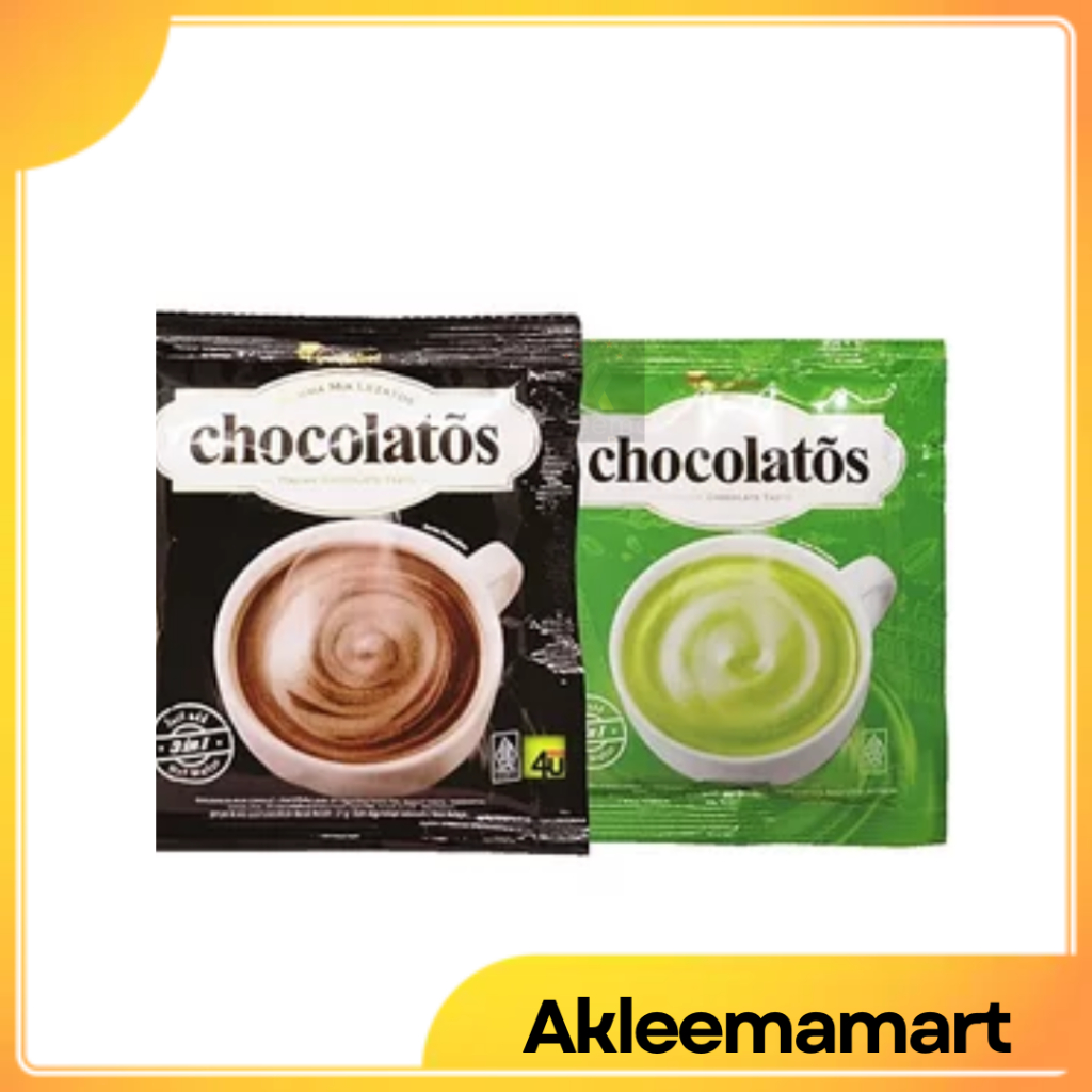 

Chocolatos Drink Italian Chocolate Taste Renceng isi 10 x 27gr Chocolate Matcha Latte Minuman Serbuk Instan Halal