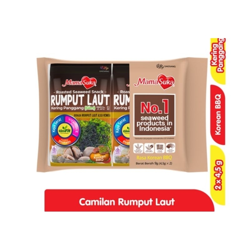

Rumput Laut Barbeque isi 2 bungkus x 4,5gr