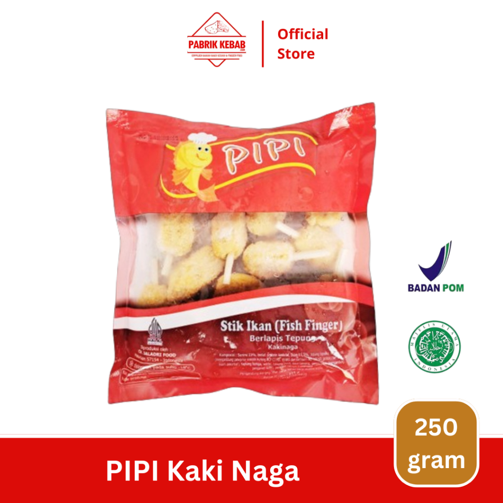 

PIPI Kaki Naga Stik Ikan - Nugget Stik - Stik Naget 250 Gram