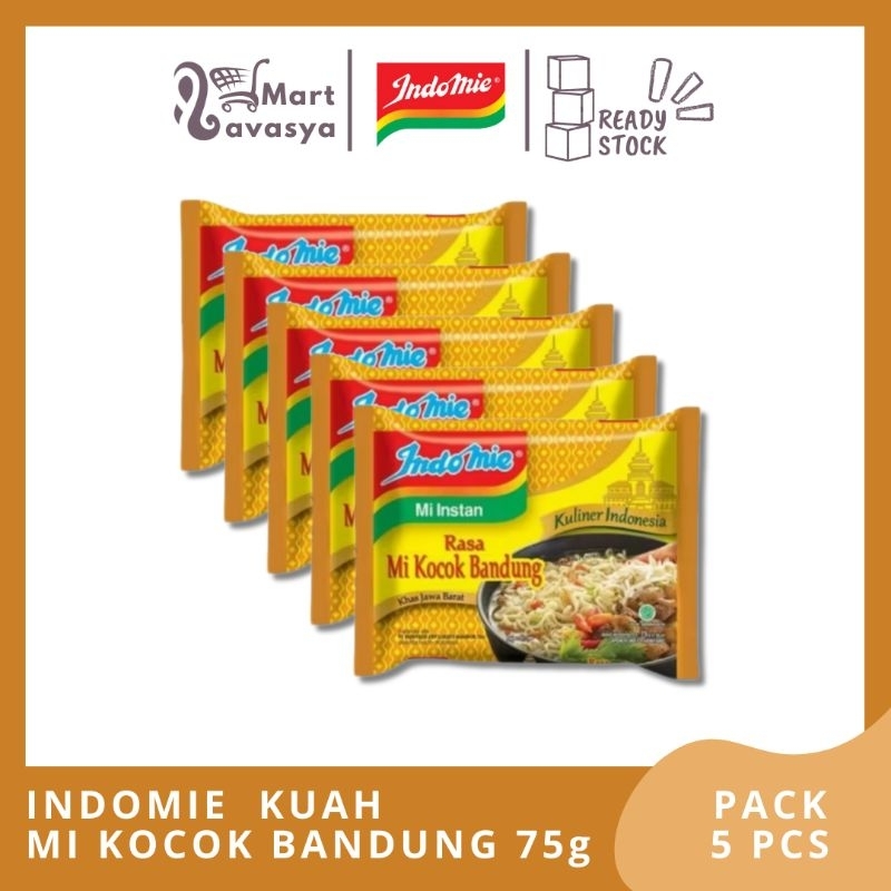 

INDOMIE KUAH MIE KOCOK BANDUNG 75g- 1 PACK ( 5 PCS ) - KOTA BANDUNG LAVASYA MART