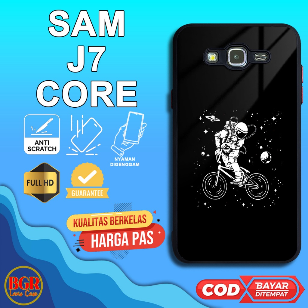 Case Samsung J7 Core Terbaru [Astronot] Hardcase Softcase Glossy Bgrlariscase Case Samsung J7 Core