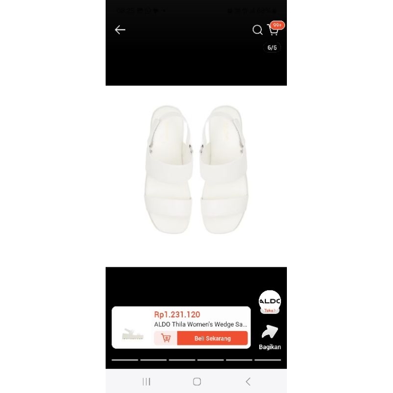 New Sandal Wedges Aldo no 38