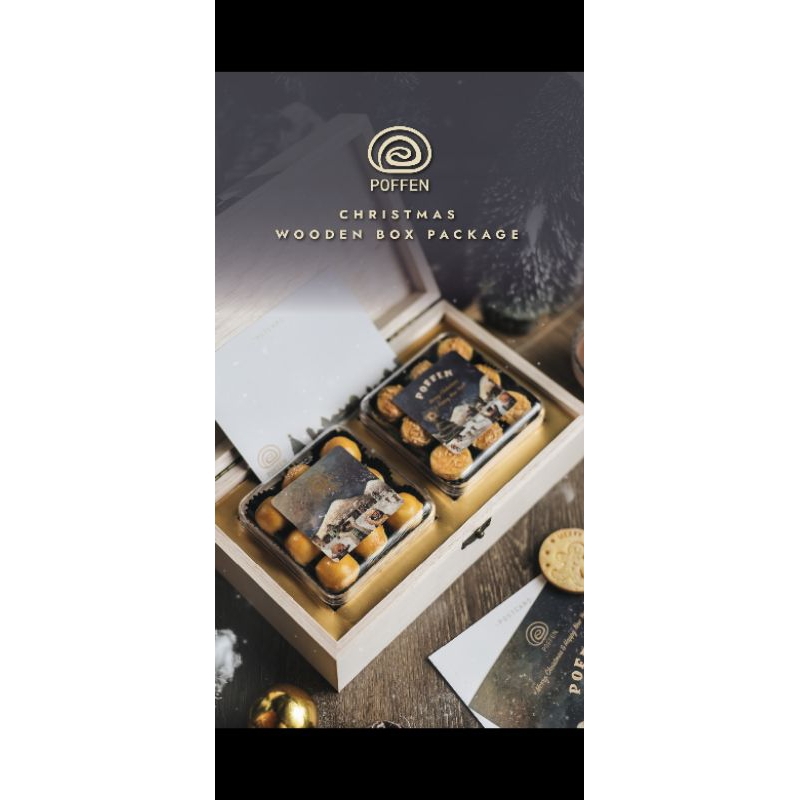 

Christmas Wooden Box M ( Nastar, Kastengel)