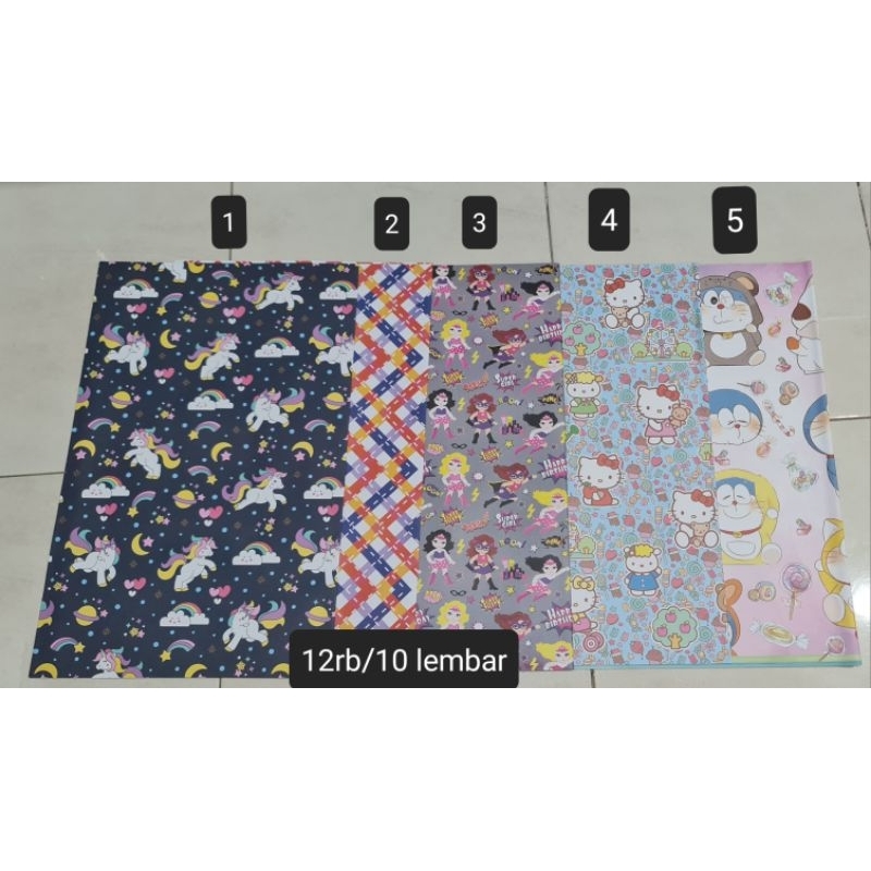

SALE OBRAL Kertas Kado Murah Banget (SANWA dan sejenisnya) Minimal 10 lembar