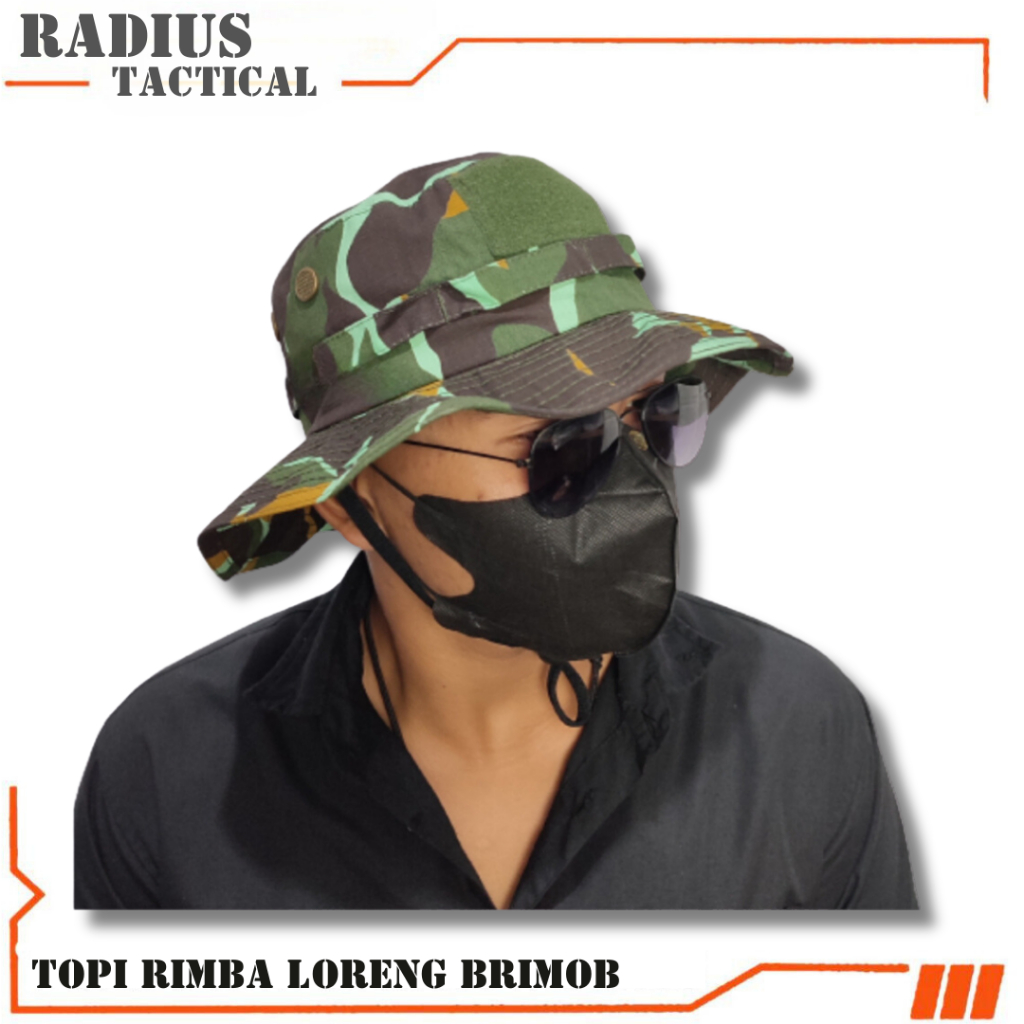 Topi import Topi Rimba Army | Topi Jungle Hat Tactical | Topi Gunung Outdoor | Topi Bucket | Topi Ad