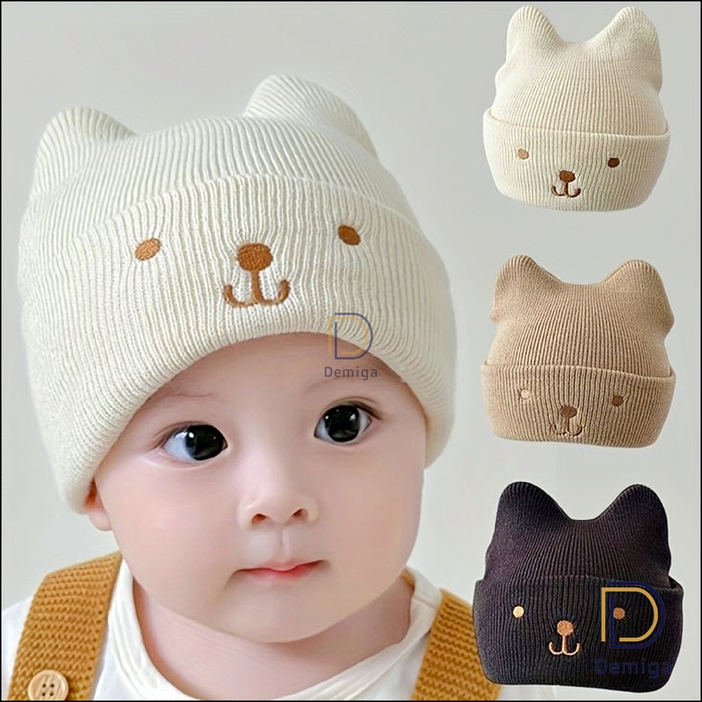 Topi Bayi Laki Laki Perempuan Newborn Bayi Kupluk Anak Cattes Usia 0 6 12 Bulan 1 - 5 Tahun