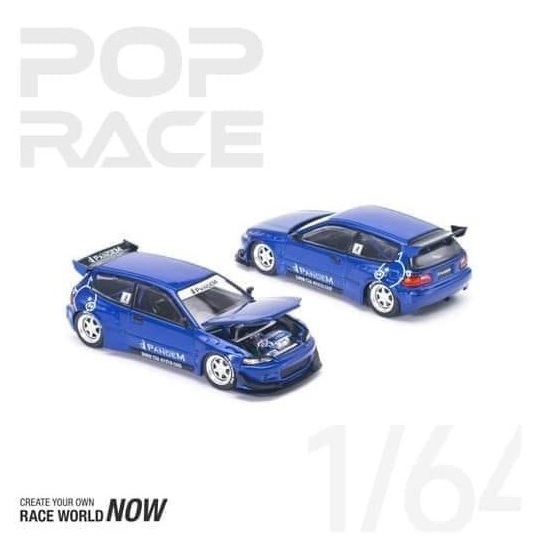 POP RACE PR640127 PANDEM CIVIC EG6 BLUE