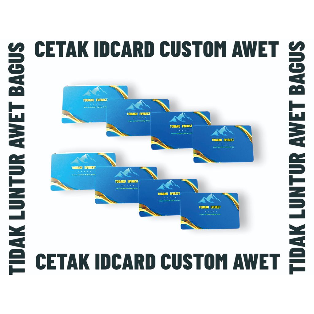 

Cetak Idc4rd Custom Kualitas Premium Tahan Lama DOFF/GLOOSY