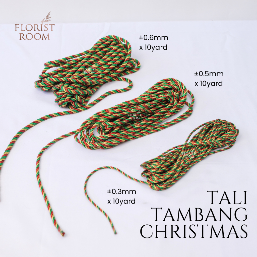 

Tali Tambang ±10yard - Ribbon - Christmas Rope - Essentials Rope