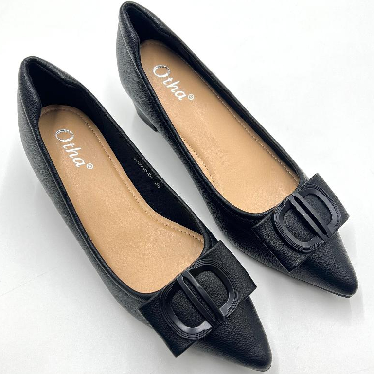 Otha Shoes - H1030 OFS - Sepatu Pantofel Wanita Tinggi Hak 5CM