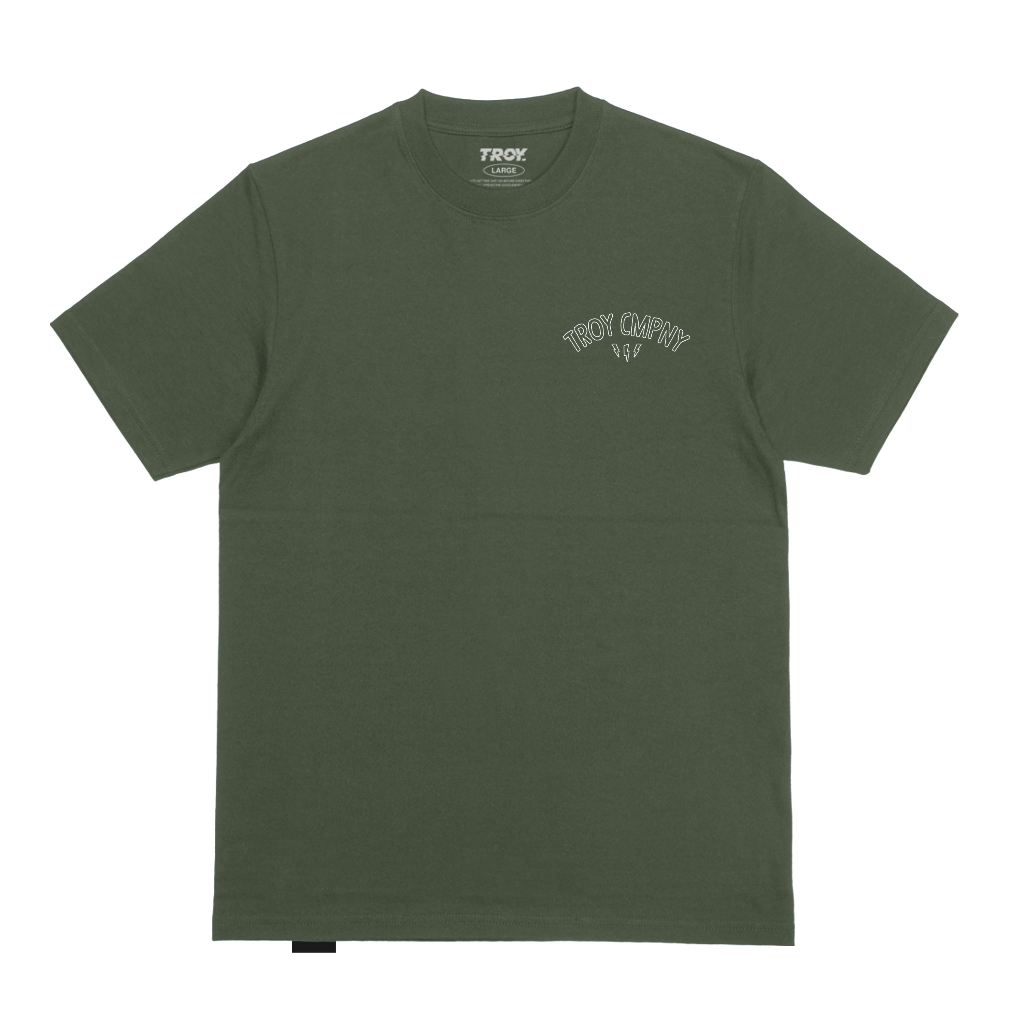 Troy Company Tshirt Army Green Different Cultures - Kaos Lengan Pendek Kaos Hijau Army MTD 2852