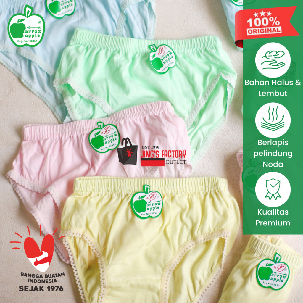 100% CD Apel Asli! [ALFA] / Arrow Apple - Celana Dalam Wanita / Celana dalam apel / CD Dewasa