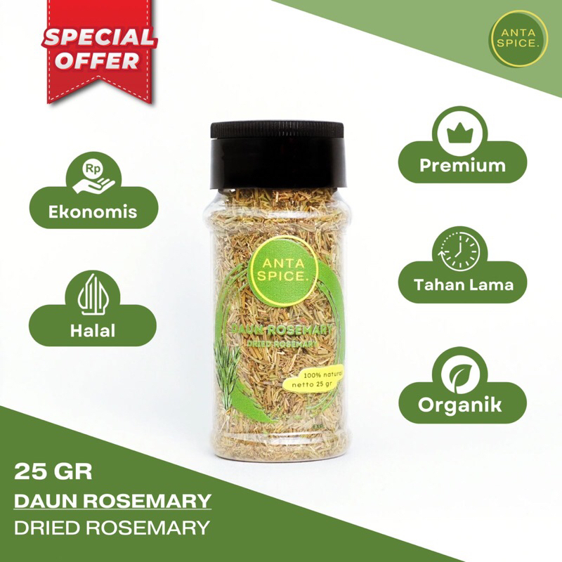 

Rosemary Kering / Dried Rosemary 25 Gr