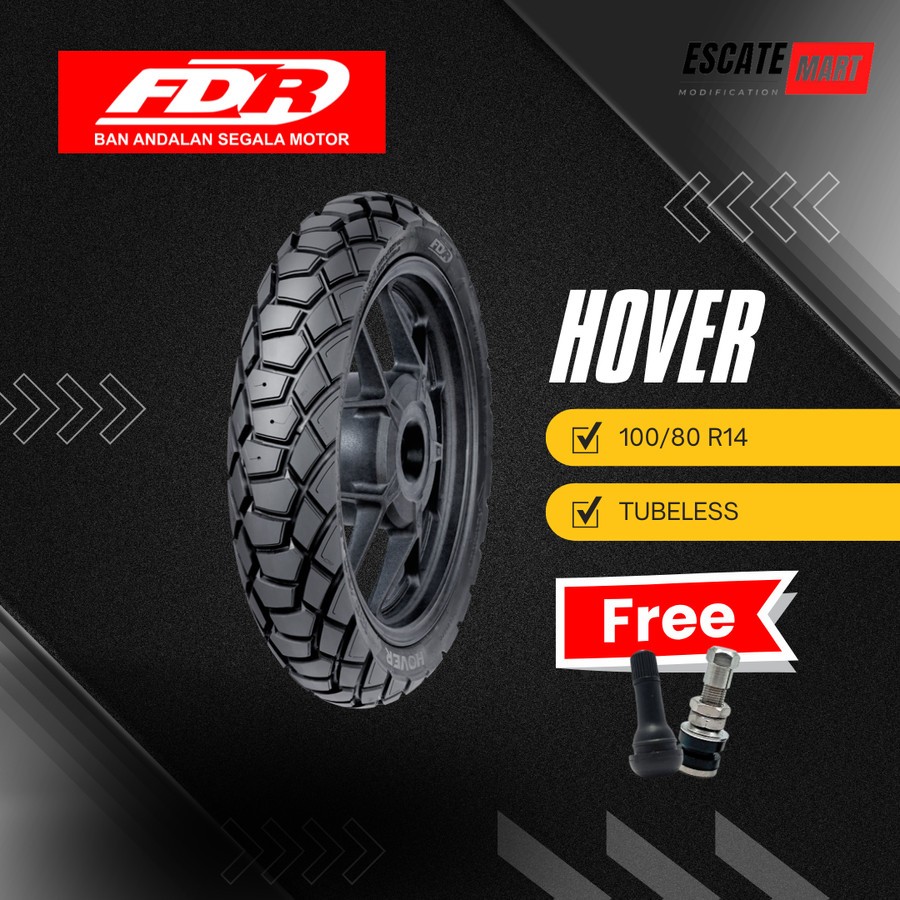 FDR HOVER 100/80-14 Tubeless - Ban Motor FDR Hover 100/80 Ring 14 Tubeless