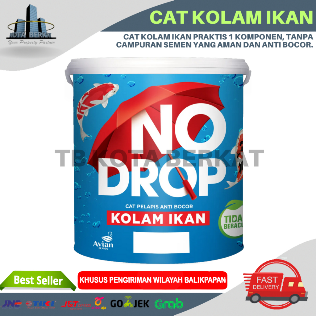 CAT KOLAM IKAN NO DROP / NO DROP KOLAM IKAN