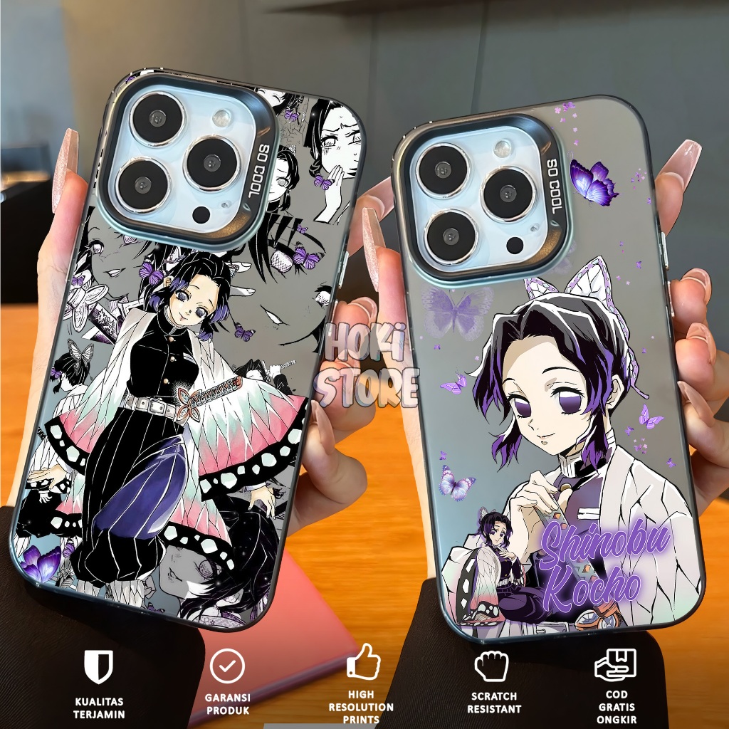 CASE PREMIUM GLOSSY SO COOL TECNO SPARK 20 20C 20 PRO - Motif SHINOBU KOCHO - Case HYBRID IMD PLATE 