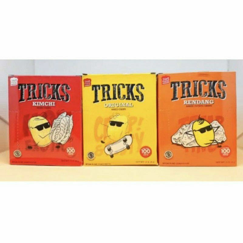 

tricks biskuit kentang baked chips 1box isi 10 pcs