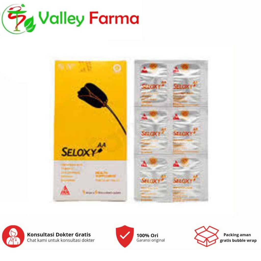 SELOXY AA 1 STRIP 6 TABLET / SUPLEMEN KULIT / VITAMIN KULIT