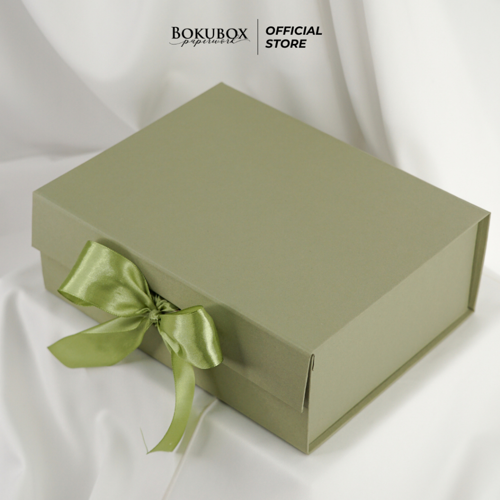 

[40x30x13] SAGE box kancing pita / kancing magnet / hard box / birthday box / gift box / box kado / box ultah