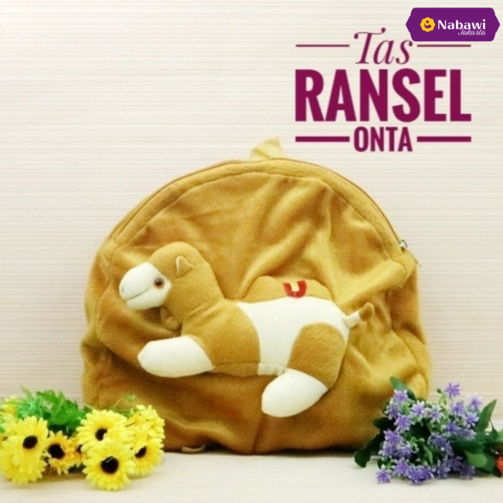 Tas Anak Boneka Onta Unta Unik Lucu Murah Souvenir Oleh Oleh Haji dan Umroh/Tas Sekolah Anak Anak Ol