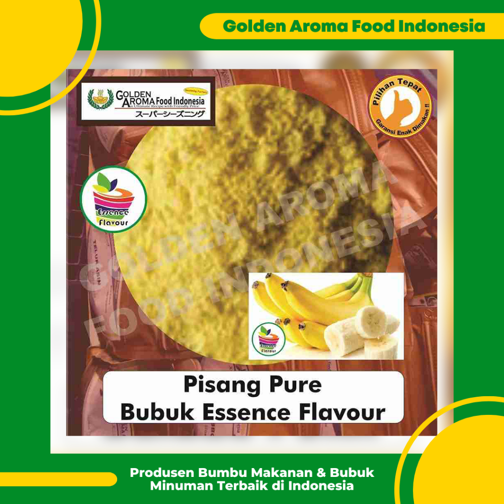 

Bubuk Pisang Pure Efe 1/2 Kg Essen Flavor Ekstrak Banana Murni 500 Gram Tanpa Gula Flavour Essence Flavour Extract GAFI Buat Makanan dan Minuman Roti Kue Bolu Wangi Terbaik yang Bagus Bandung Jakarta Surabaya Review Suwir Nasi Bejek Umpan Pelet Band