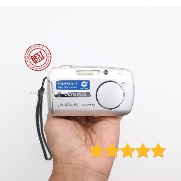 Camera Kamera Digital Olympus Stylus Mju 800 3x OpticalZoom 8MP Silver Mulus Murah