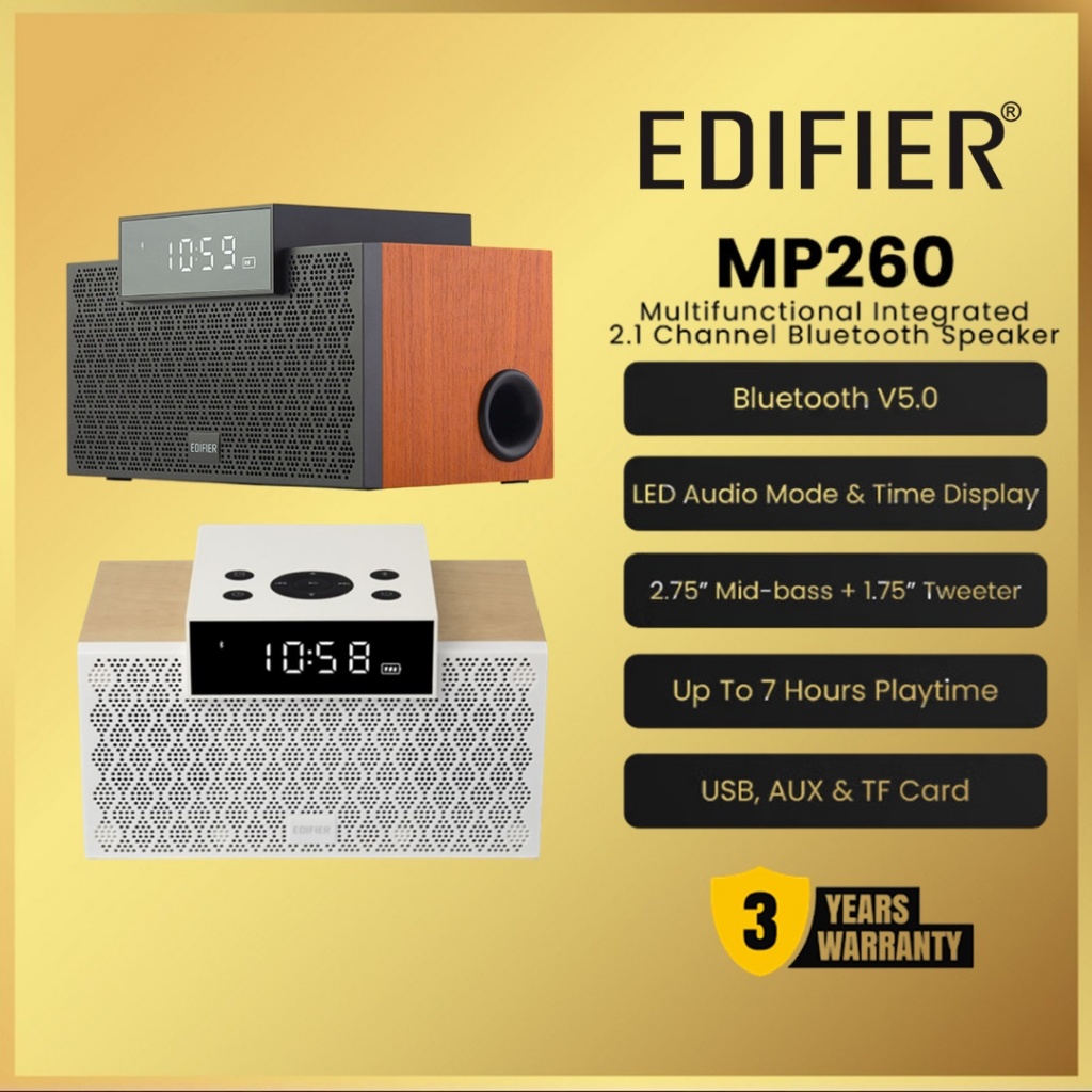 Edifier MP260 MP 260 Multifunctional Integrated 2.1 Channel Bluetooth Speaker